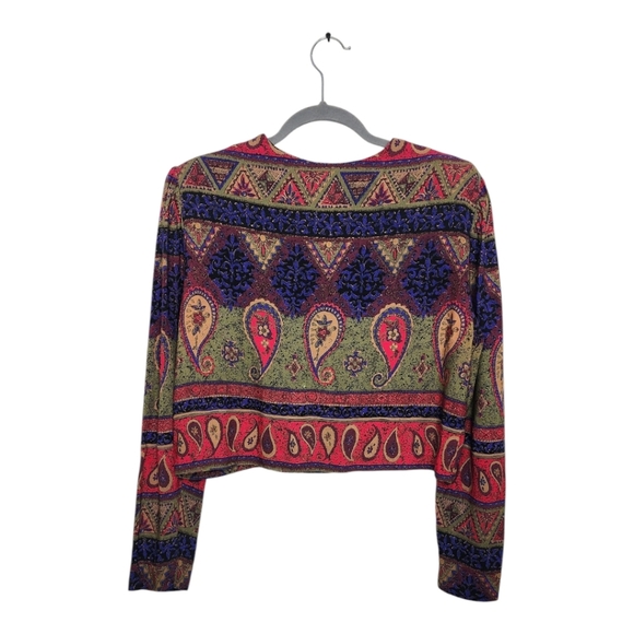 70's Puff Bishop Sleeve CottageCore Sweater Top Size 12 - Picture 3 of 7